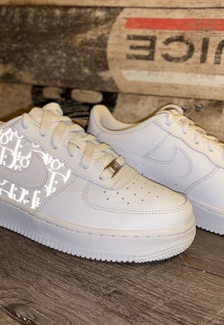 NIKE AIR FORCE 1 -CUSTOM REFLECTIVE FULL SIDES