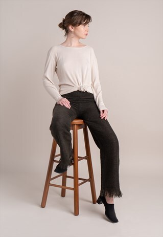 80S IVORY SILK BLOUSE