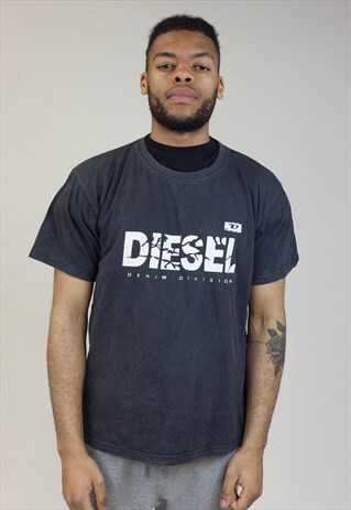 VINTAGE 90'S DIESEL BLACK T-SHIRT