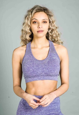 ST BALANCED OMBRE SPORTS BRA PURPLE FADE