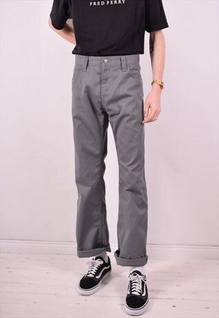 CARHARTT MENS VINTAGE TROUSERS W34 L34 GREY 90S