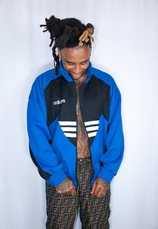 ADIDAS BLUE VINTAGE TRACKSUIT TOP