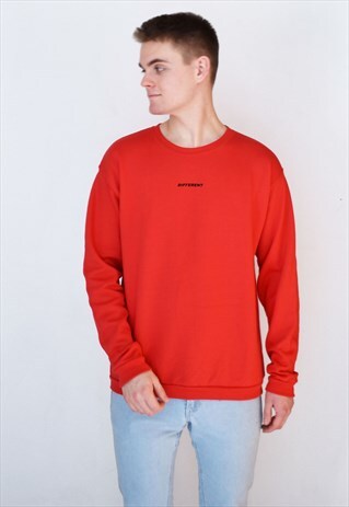 RED DIFFERENT SWEATSHIRT