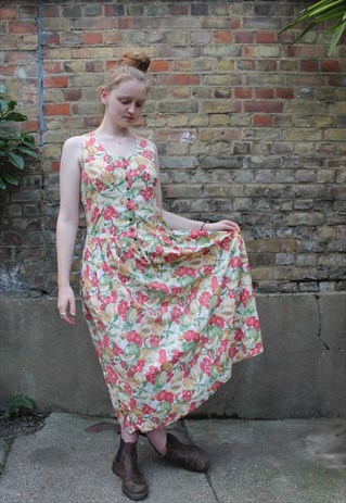 AMAZING FRUITY VINTAGE 80'S SUNDRESS