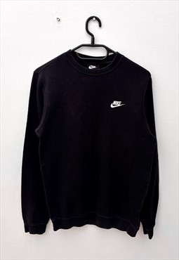 Nike black embroidered logo sweatshirt XS