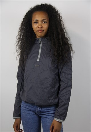 VINTAGE ELLESSE HOODED HALF ZIP JACKET