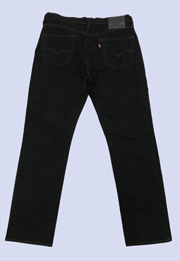 New Black Jeans Denim Mens W33 Straight Leg Mid Rise 