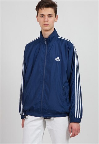 VINTAGE BLUE ADIDAS TRACK JACKET