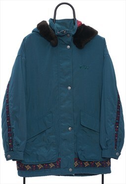 Vintage Fila Teal Coat Mens