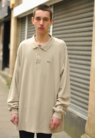 VINTAGE LACOSTE LONG SLEEVE POLO SHIRT