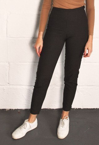 VINTAGE CHECK HIGH WAIST TROUSERS