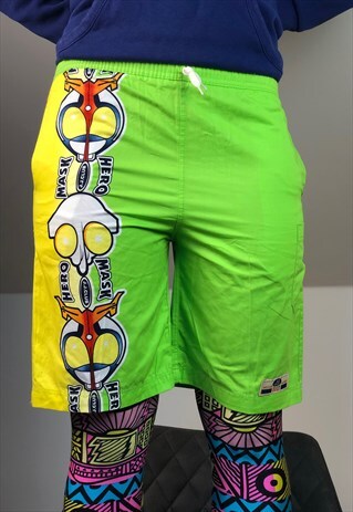 WOMEN HAWAII SWIMING SUIT SHORTS WINDBREAKER 90S VINTAGE