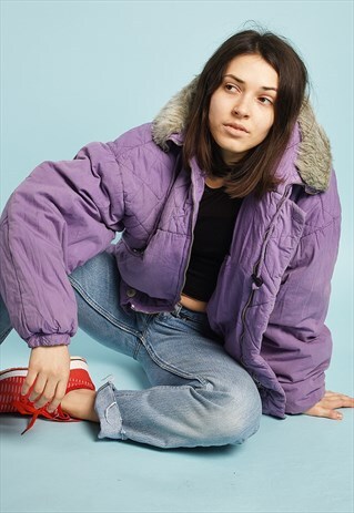80'S RETRO ATHLEISURE SPORTS PUFFER JACKET