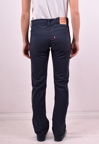 LEVI'S WOMENS VINTAGE JEANS W30 L30 NAVY BLUE 90'S