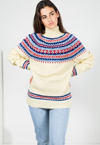 VINTAGE 80S KNIT JUMPER / S0046