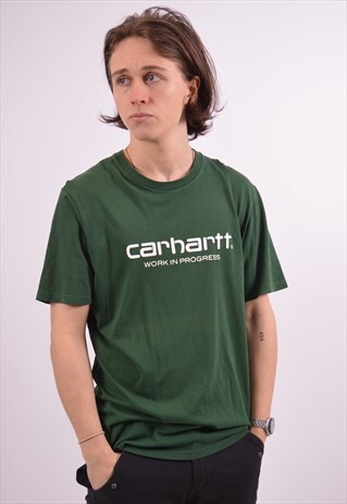 VINTAGE CARHARTT T-SHIRT TOP KHAKI