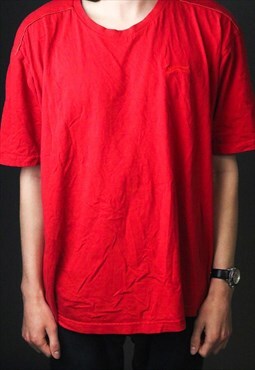 vintage red slazenger  t shirt in xxl 