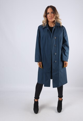 LONDON FOG TRENCH RAINCOAT COAT JACKET UK 16 PETITE (M5I)