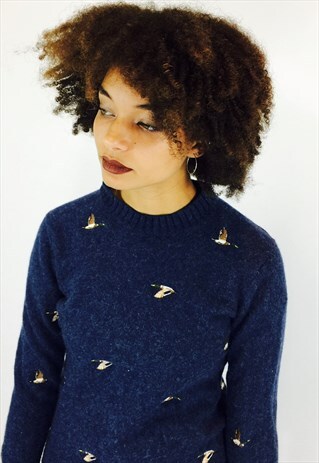 TOMMY HILFIGER DUCK EMBROIDERED WOOL JUMPER