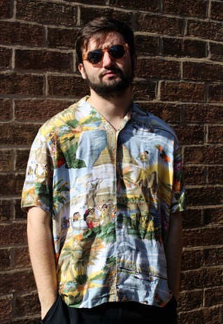 VINTAGE HAWAIIAN SHIRT HALLOWEEN