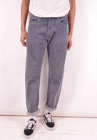 LEVI'S 501 MENS VINTAGE JEANS W33 L36 BLUE 90S