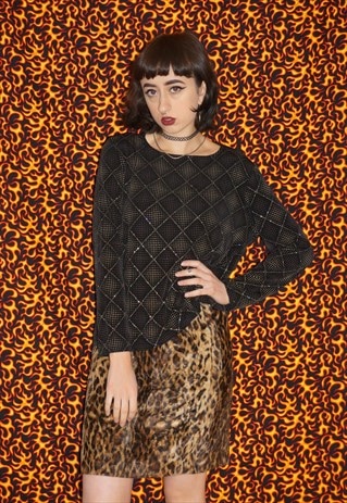 VINTAGE 80'S GLITTER TOP