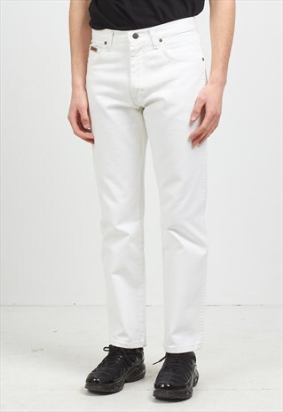VINTAGE WHITE WRANGLER DENIM JEANS