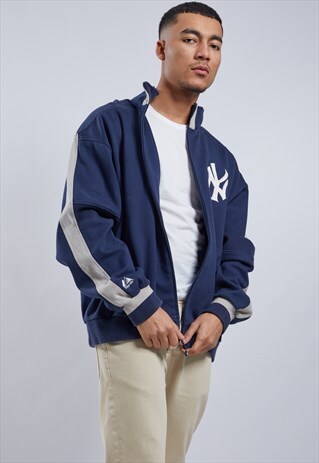 VINTAGE MAJESTIC YANKEES ZIP-UP SWEATSHIRT
