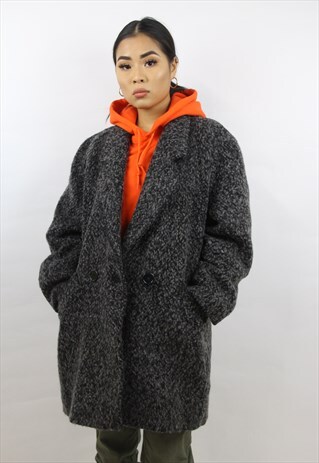 VINTAGE 90'S GREY FLECK WINTER COAT
