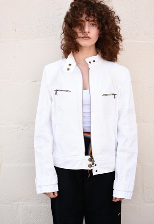 VINTAGE RALPH LAUREN BIKER STYLE DENIM JACKET