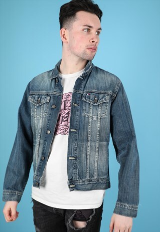 VINTAGE TOMMY HILFIGER DENIM JACKET NJ189