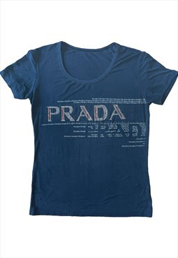 Vintage Y2K Prada Logo T-Shirt (S/M) 
