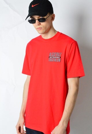 VINTAGE 90S RED ALCATRAZ SANFRANCISCO T-SHIRT