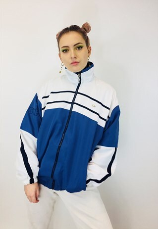 VINTAGE LACOSTE EMBROIDERED WINDBREAKER