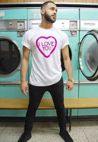 'I LOVE YOU' LOVE HEARTS VALENTINES DAY T-SHIRT