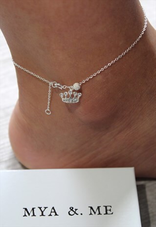IAMAQUEEN ANKLET 925 STERLING SILVER