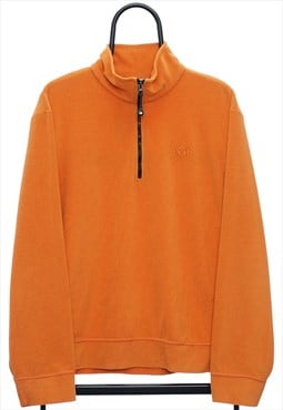 Vintage Sergio Tacchini  Orange Quarter Zip Fleece Womens