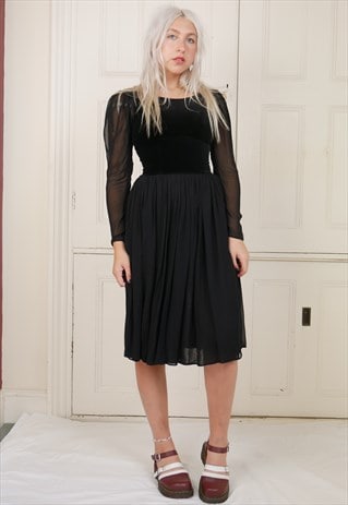 VINTAGE LAURA ASHLEY VELVET DRESS