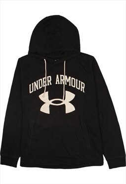 Vintage 90's Under Armour Hoodie Sportswear Pullover Black