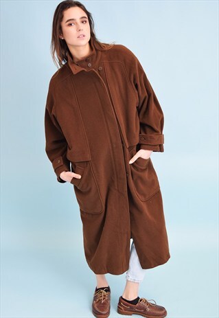 80'S RETRO OVERSIZED MINIMALIST WARM LONG COAT