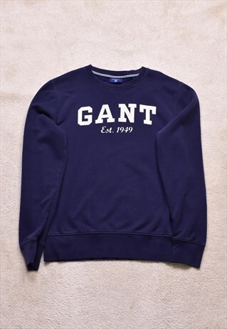 GANT BLUE CLASSIC SPELL OUT SWEATER