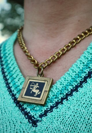 FENDI 90S VINTAGE RARE FENDI SAGITTARIUS ZODIAC NECK LACE