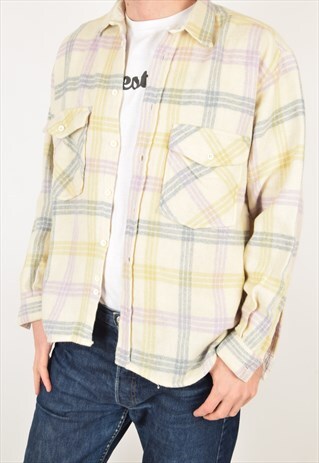 VINTAGE FLANNEL SHIRT 90'S SIZE M (2892)