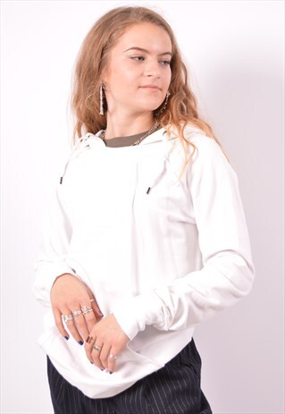 VINTAGE CONVERSE HOODIE JUMPER WHITE