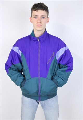 VINTAGE 90S PATTERNED REVERSIBLE JACKET