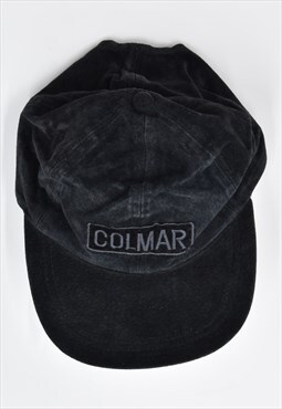 Vintage 90's Colmar Suede Leather Cap Black