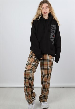 VINTAGE THE NORTH FACE BLACK LARGE PRINT HOODIE