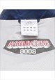 VINTAGE ADIDAS NAVY & BLACK CONTRAST NYLON JACKET - L