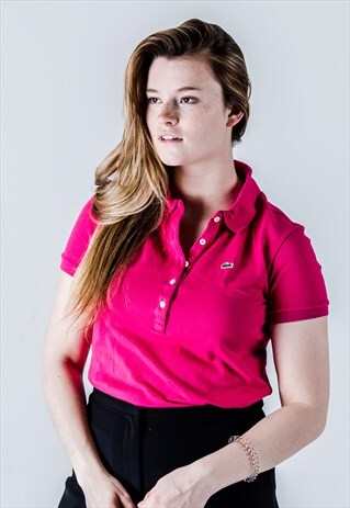 VINTAGE 90S LACOSTE POLO SHIRT IN PINK