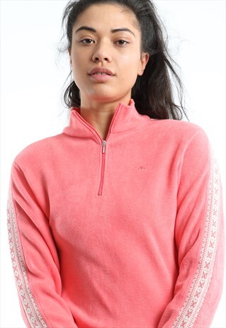ELLESSE EMBROIDERED LOGO 1/4 ZIP SWEATSHIRT